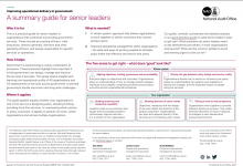 Improving operational delivery in government: A good practice guide for senior leaders: Summary